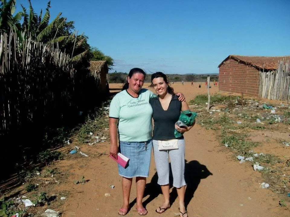 Visita a moradores em comunidade do interior